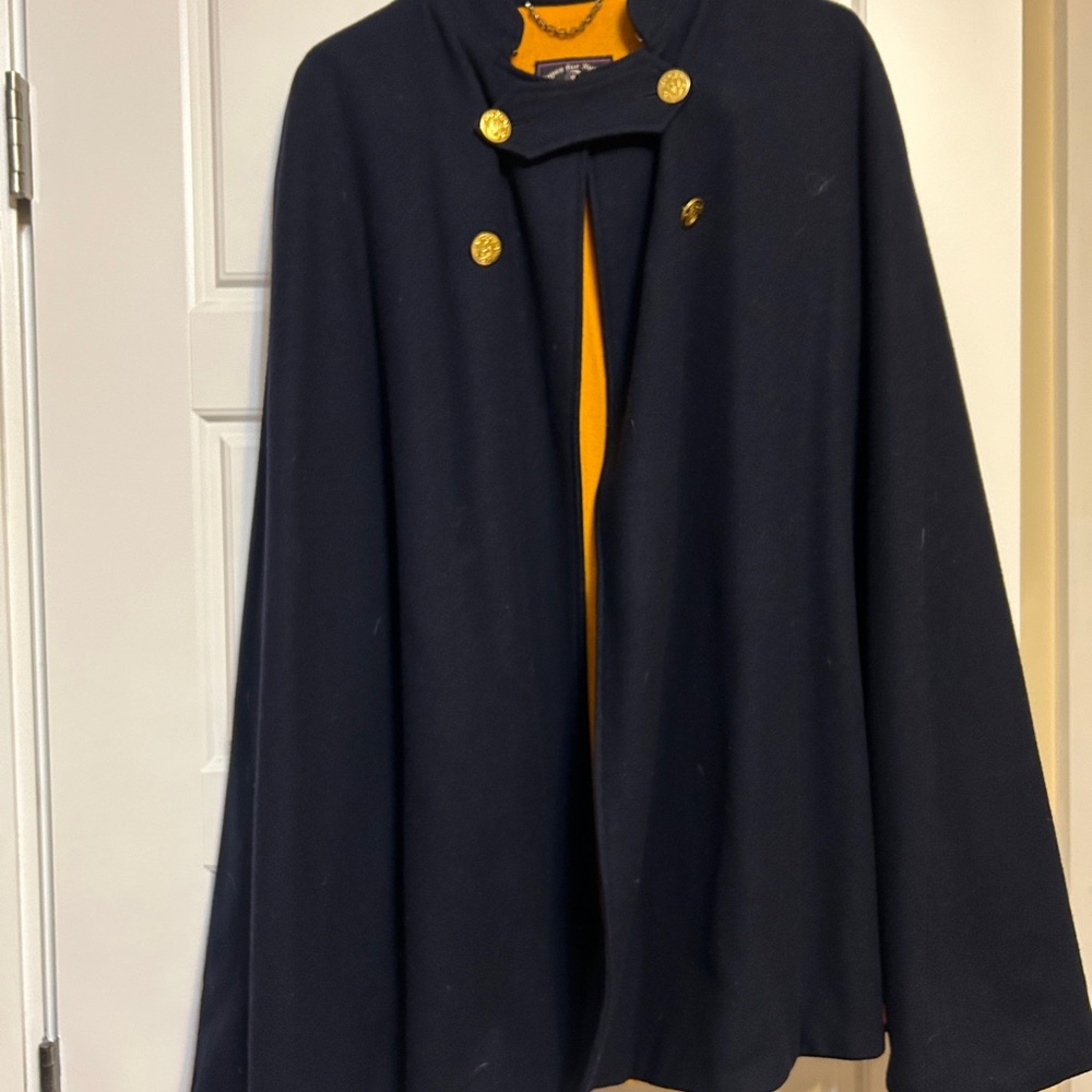 Vintage Navy Nurse’s Cape with Gold Buttons